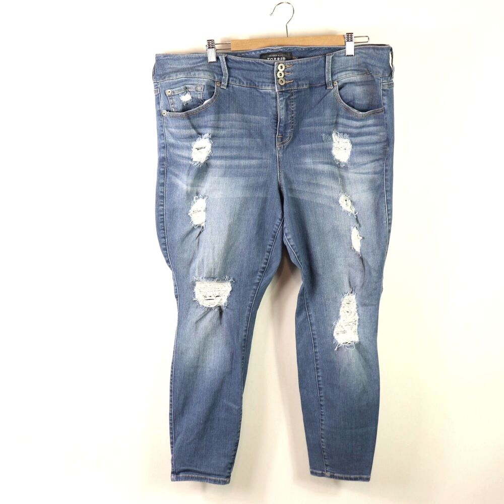 Torrid Distressed Skinny Jeans size 22S